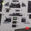 KELIK K48089 F-4J Phantom II interior 3D decals for Academy kit 1/48